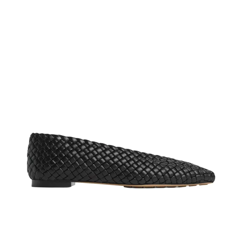 Bottega Veneta Sofia Casual Single Shoes Women's Black-1