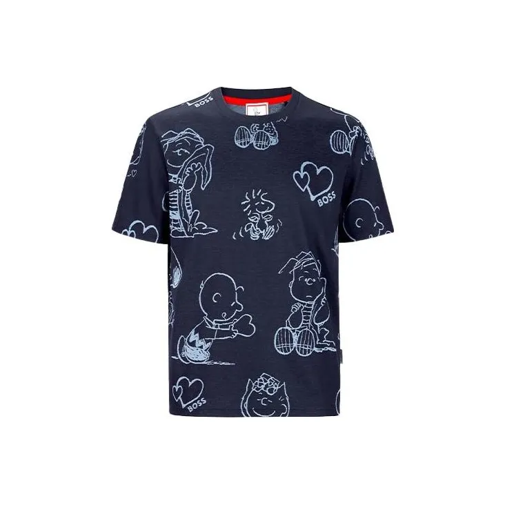 HUGO BOSS SS22 T Shirt Unisex Blue-0