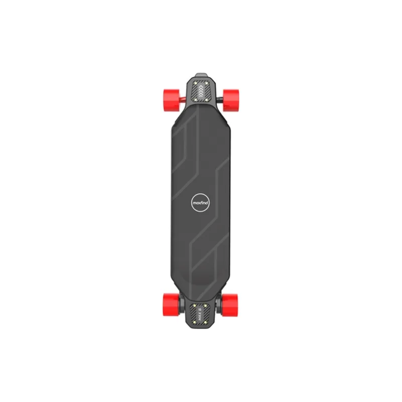 MAXFIND Double Kick Skateboard Fish Skateboard Land Surfboard Longboard Skateboard Sandpaper PVC-17