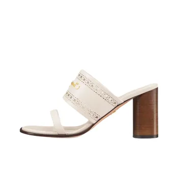 DIOR D Lane Abrasion Resistant Slide Slippers Women's White