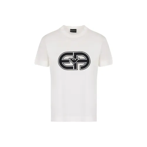 EMPORIO armani Handbag EA SS23 T Shirt Men's Vanilla White