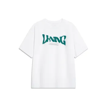 LiNing Sports Lifestyle Collection Sports Fashion Collection T Shirt Men's Standard White