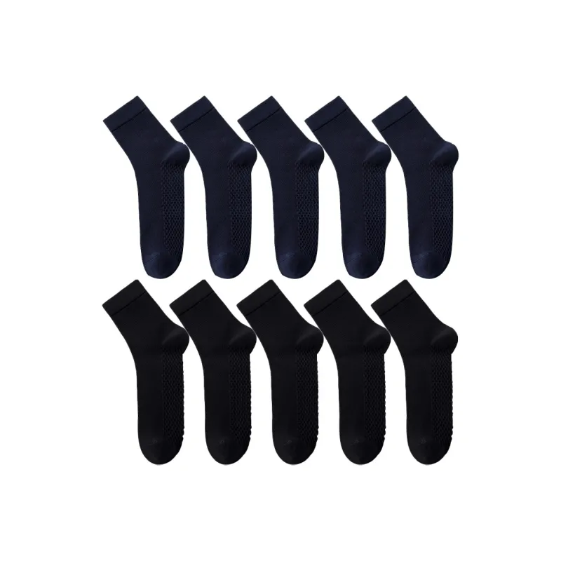 Cotton Gene Mid Calf Socks Men's Combo Set-17