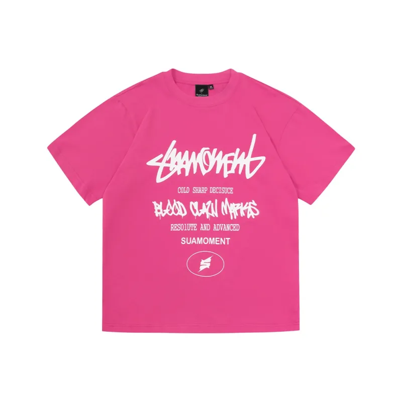 Suamoment Sports Casual Heavyweight Short Sleeved T Shirts Unisex-4