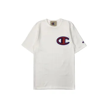 Champion T Shirt US Version Unisex White