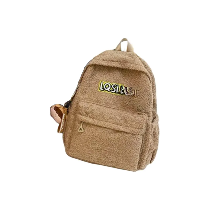 BRABOSTON Velour Backpack Regular Unisex Gray/Black/Burgundy/Blue-6