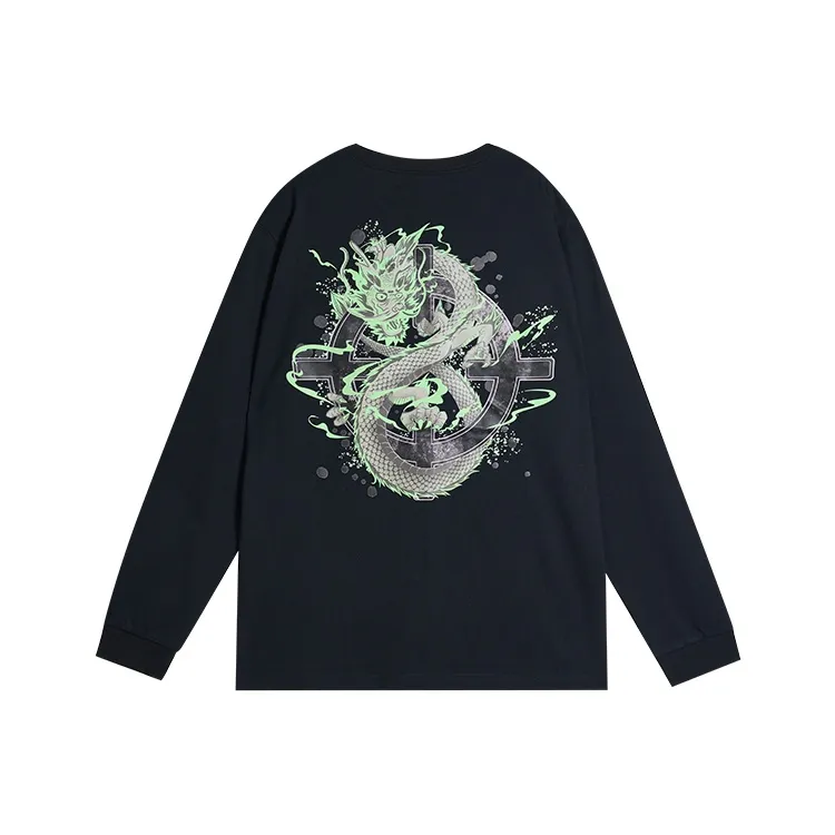 RIGORER Crew Neck Long Sleeved T Shirt Unisex-0