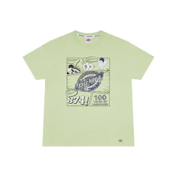 Dickies SS22 Straight T Shirt Men's Green Yellow