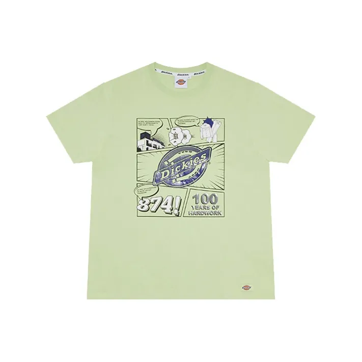 Dickies SS22 Straight T Shirt Men's Green Yellow-0