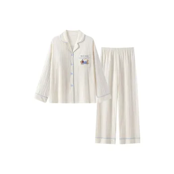 Xiang Ning Pai Pajama Set Women's White