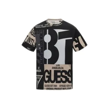 GUESS Signature Tee T-Shirt Men's Black
