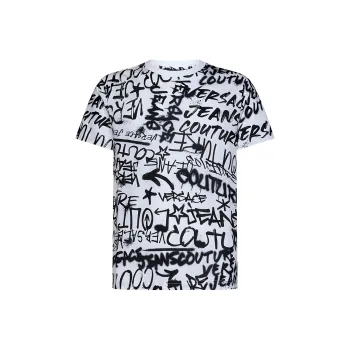 VERSACE Graffiti print Cotton T shirt