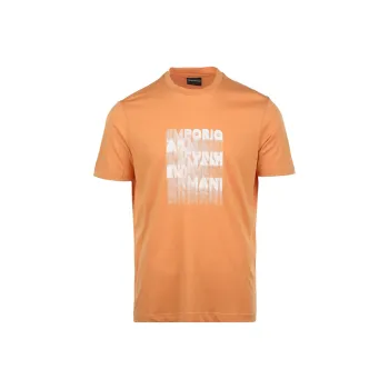 EMPORIO ARMANI T Shirts Men Orange Yellow