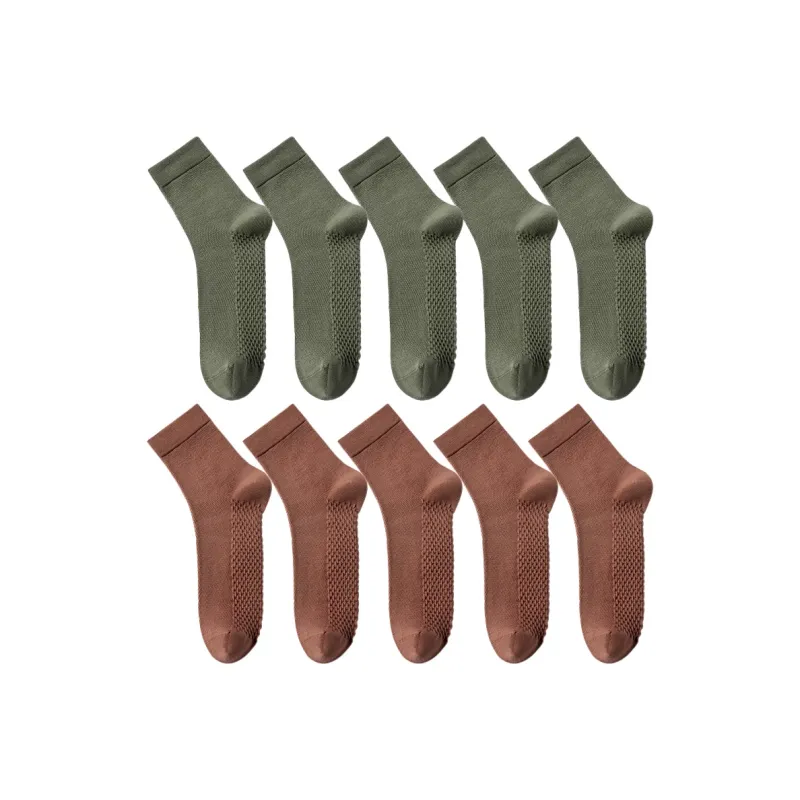 Cotton Gene Mid Calf Socks Men's Combo Set-20