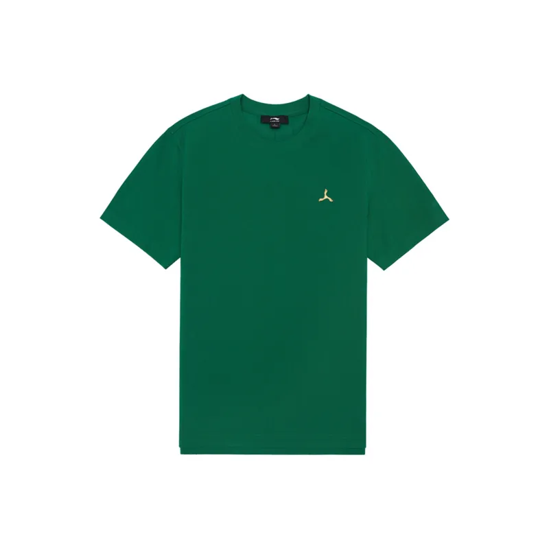 LI NING 1990 T Shirts Men Cool Pine Green-0