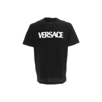 VERSACE Mesh Logo Appliqué T shirt