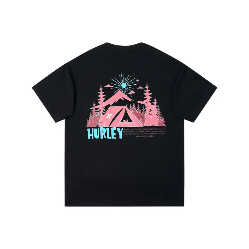 Hurley T-Shirts Unisex Black-0