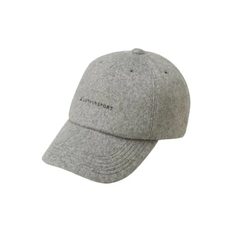 Lanvin Wool Polyester Baseball Caps Unisex Gray-0