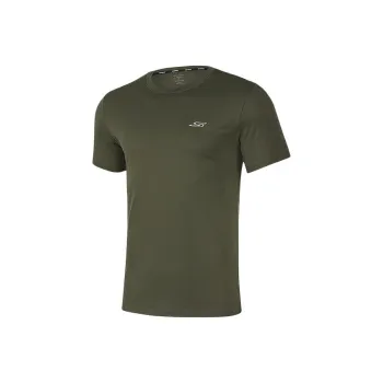 Skechers T Shirt Men's Black Forest Green