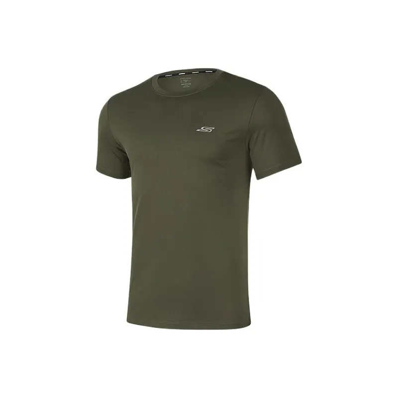 Skechers T Shirt Men's Black Forest Green-0