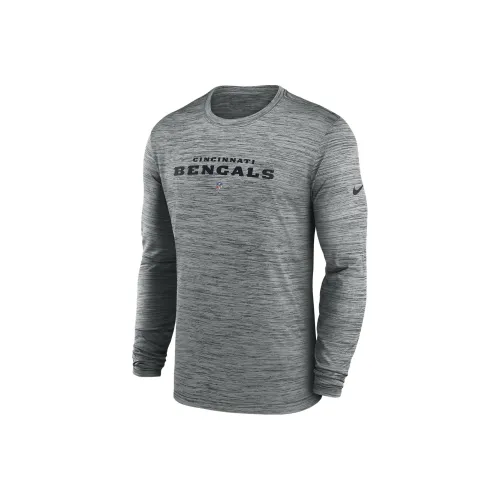 Nike LeBron Bengals Sideline Team Issue Velocity Men's Nike Dri FIT Nfl Long Sleeve T Shirt