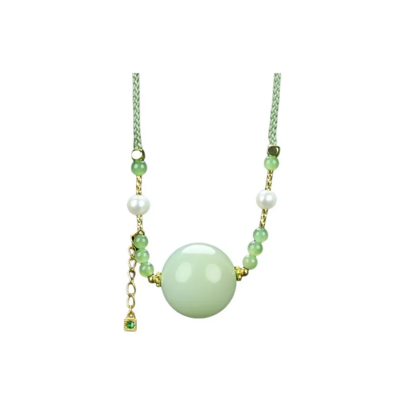 Cuizu Hetian Jade Pendants Green Jade Women's-0