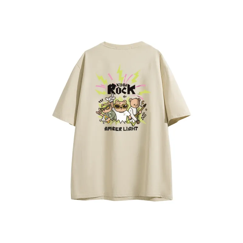 AMBER LIGHT AMBER LIGHT X XIHU ROCK Co branded Series T Shirts Unisex-0
