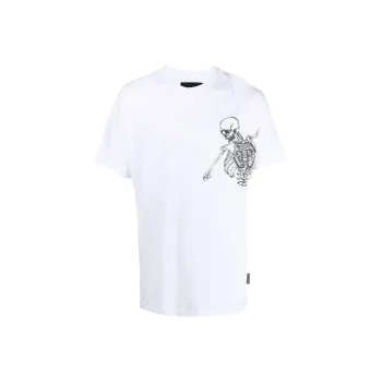 PHILIPP PLEIN Skeleton print T shirt