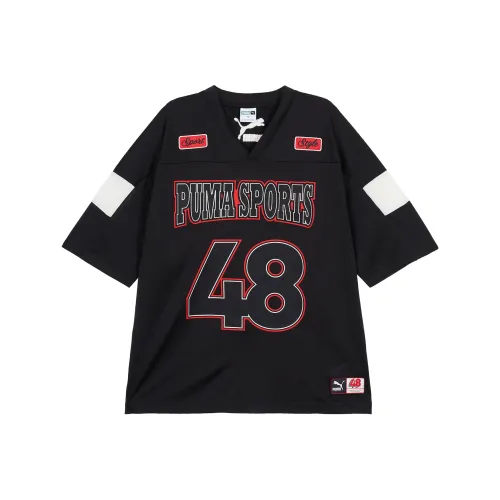 PUMA Drop Shoulder Sleeve T Shirt Men's Black