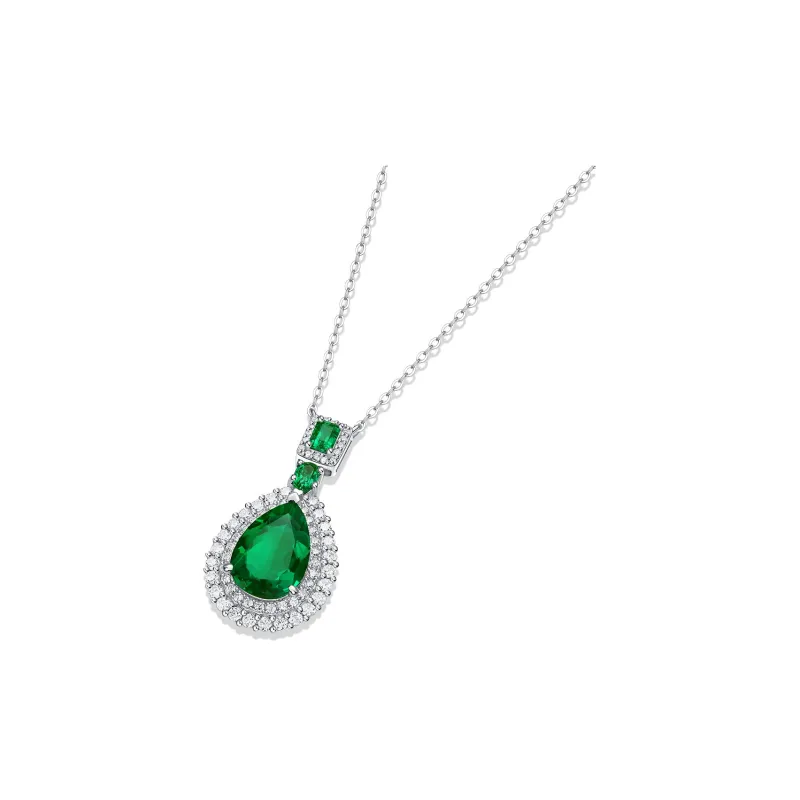 POTTICY Cultivated Emerald Necklaces Women's-1