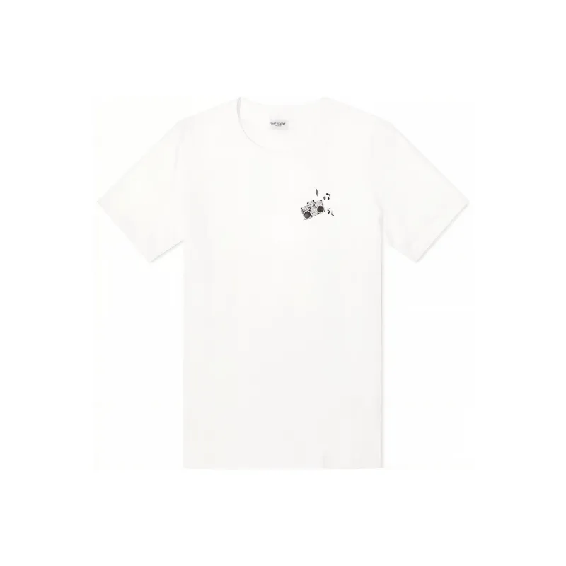 SAINT LAURENT SS23 T Shirt Men's White-0