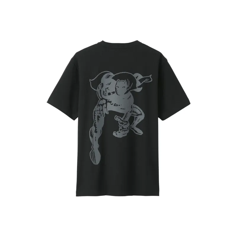 Marvel X UNIQLO/UNIQLO X Marvel Co branded Series T Shirts Unisex Black-0