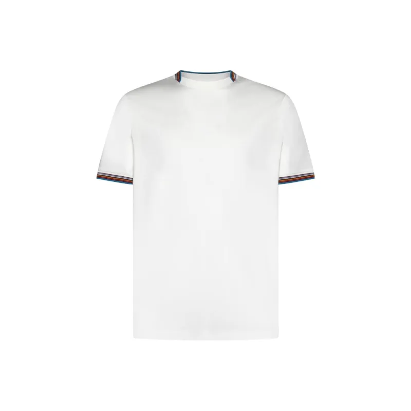 Paul Smith Signature Stripe Trim T Shirt-0