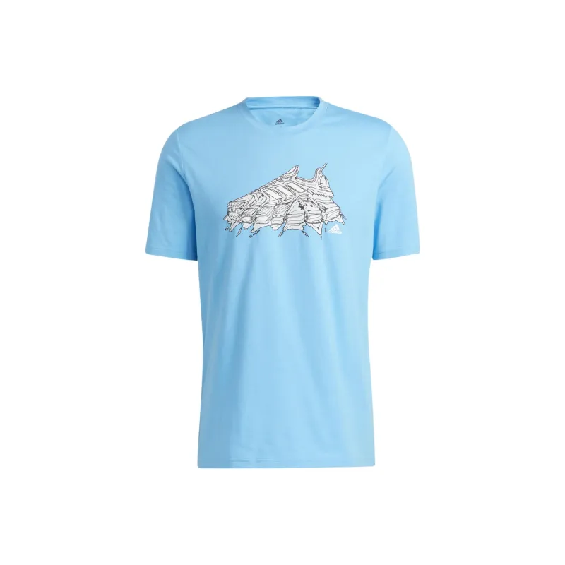 Adidas T-Shirts Men Blue-0