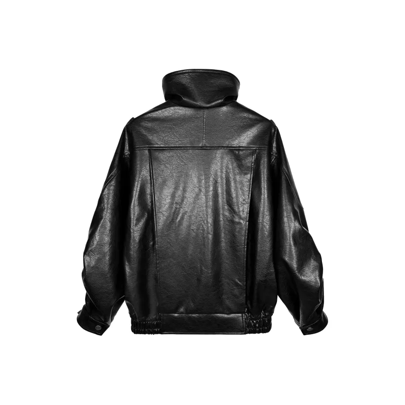 BEAR UNION Leather Jacket Unisex-1