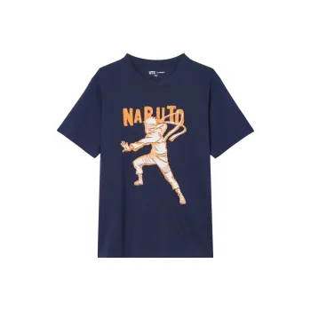 UNIQLO x HUOYINGRENZHE LIANMINGKUAN SS23 T Shirt Unisex Navy Blue