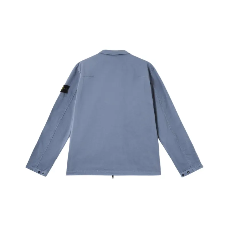 STONE ISLAND Compass Patch Zipped Overshirt-1