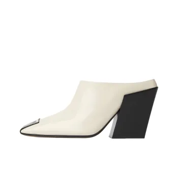 Bottega Veneta Slip Resistant Closed Toe Slippers 9cm Women's White