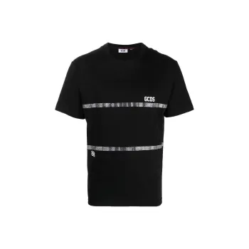 GCDS Crystal Embellished T shirt