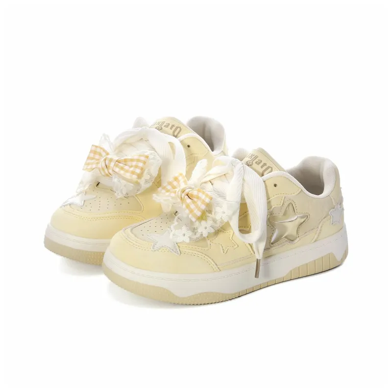 KAAVER OTTO Skateboard Shoes Women's Low Top White-19