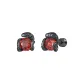Red and Black Serpent Stud Earrings[1 Pair]