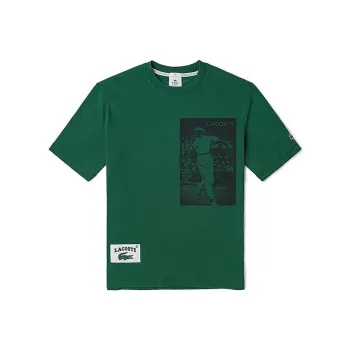LACOSTE SS22 T Shirt Men's Green