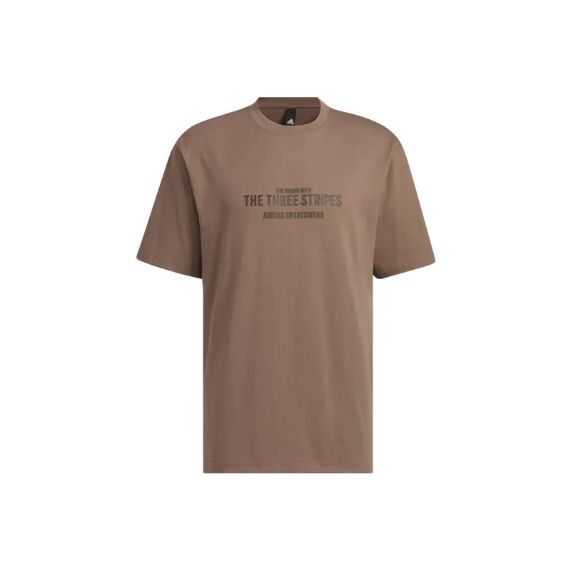 Adidas T Shirt Men's Stratum Dark Earthy Brown-0