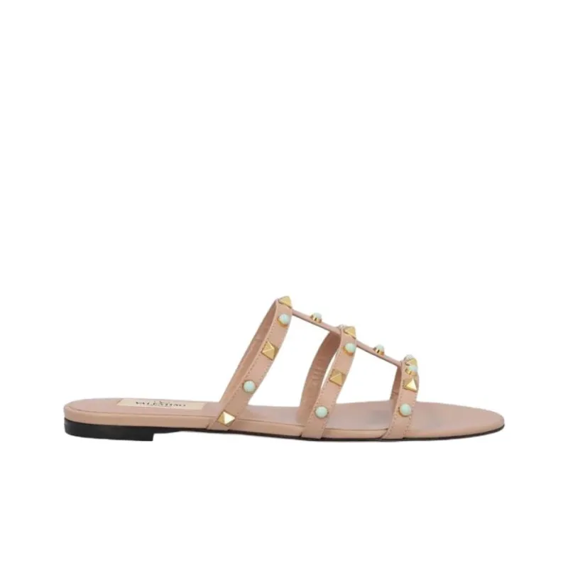 Valentino Garavani Rockstud Slip On Sandals Women's-1