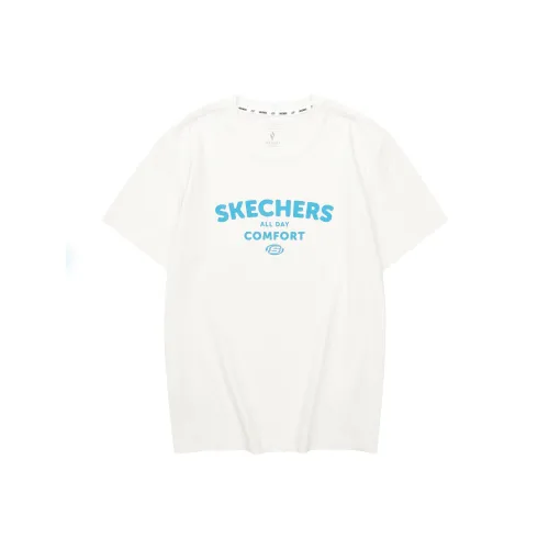 Skechers T-Shirt Unisex Marshmallow White