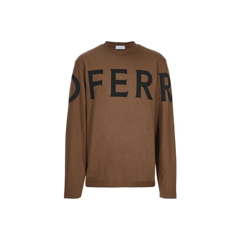 FERRAGAMO Logo-print Cotton T-shirt-0