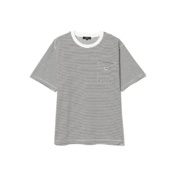 Beams T Shirts Men Black/White