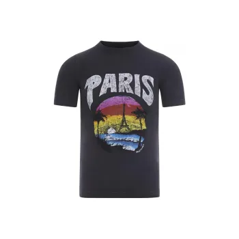 Balenciaga Graphic Printed Crewneck T Shirt