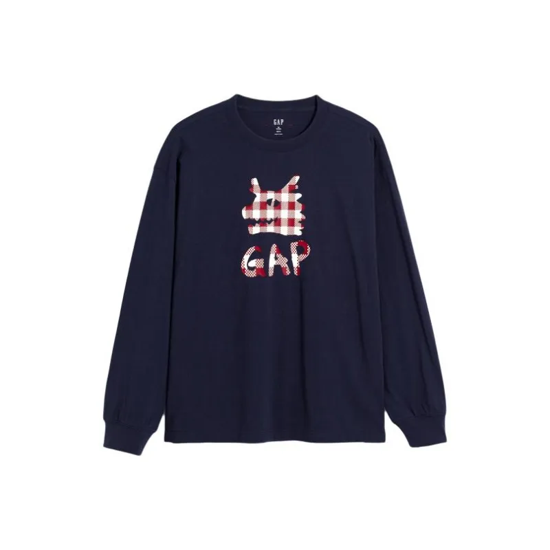 8on8 X GAP 8ON8 Co branded Model T Shirts Men Marine Blue-0