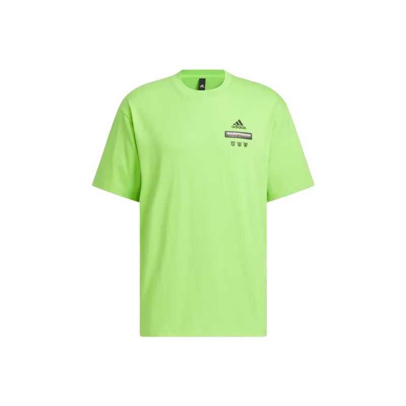 Adidas T Shirt Men's Semi Neon Green-0